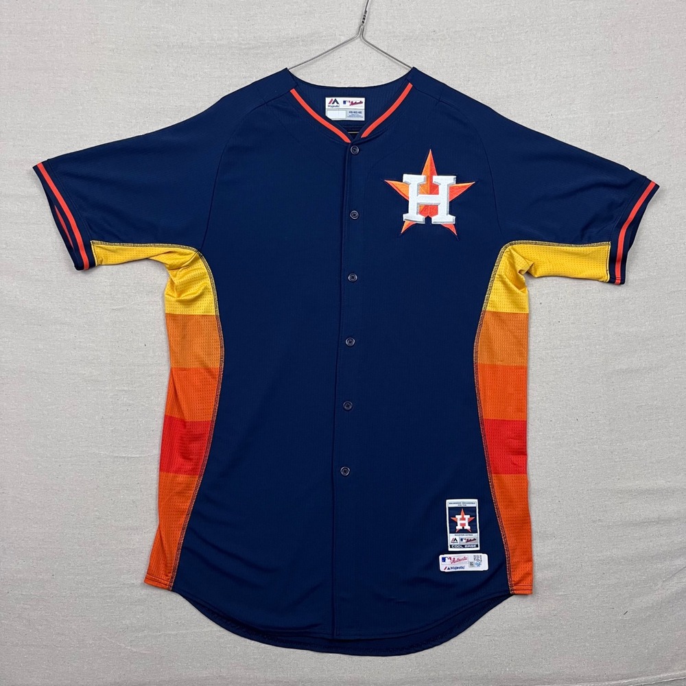 VTG Majestic Houston Astros John Mallee 11‎ Baseball Jersey Cool Base Size 46